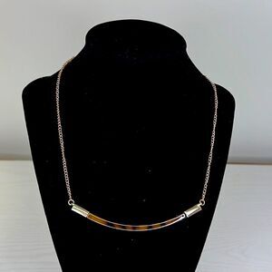 Gold and Animal Print Necklace, NWT